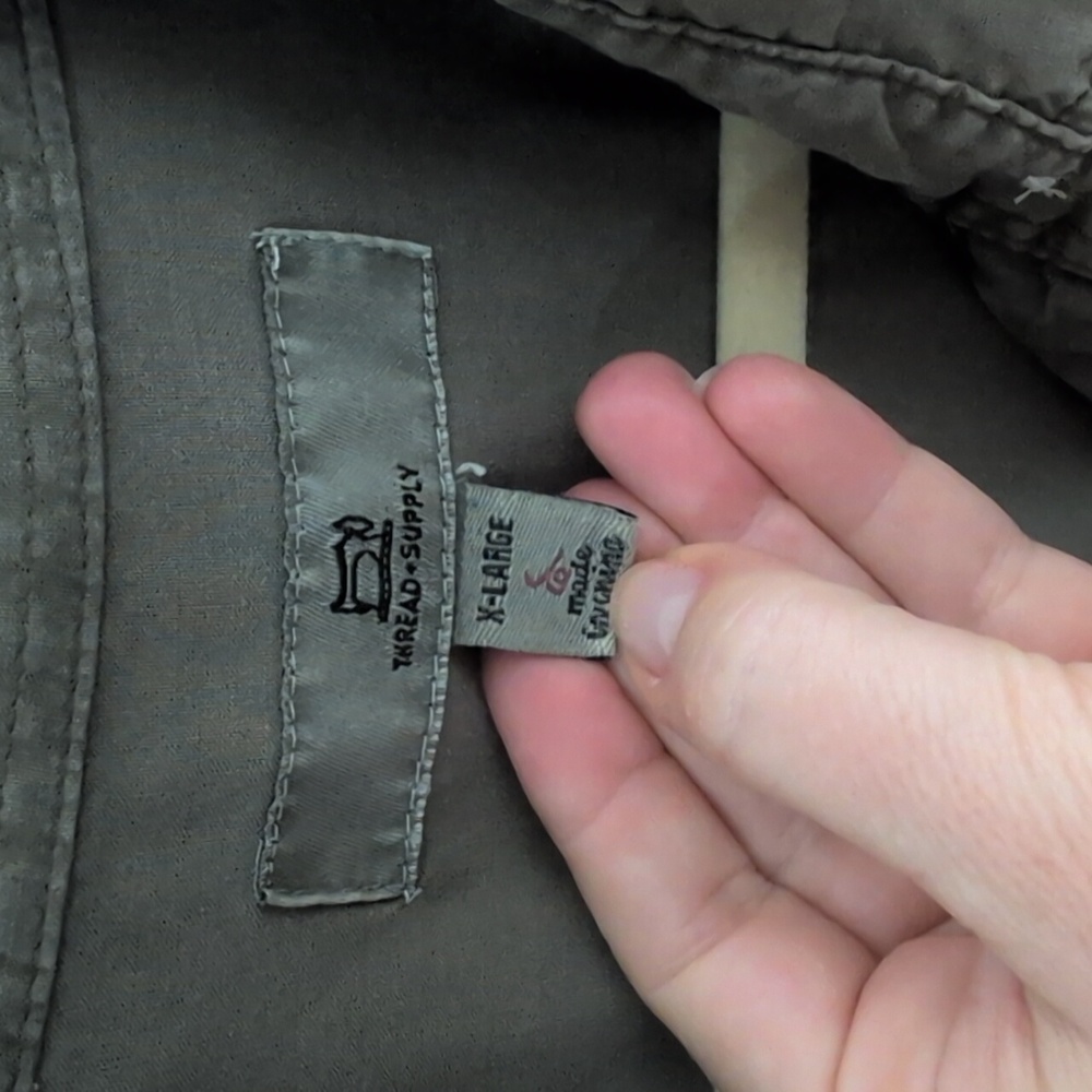 Thread & Supply Charcoal Button-Up Shirt - Picture 2 of 6